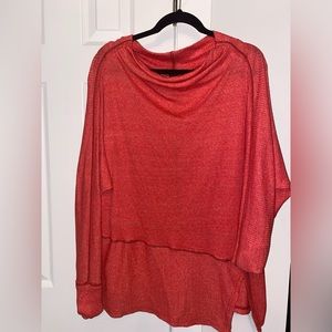 Free people salmon oversized sweater